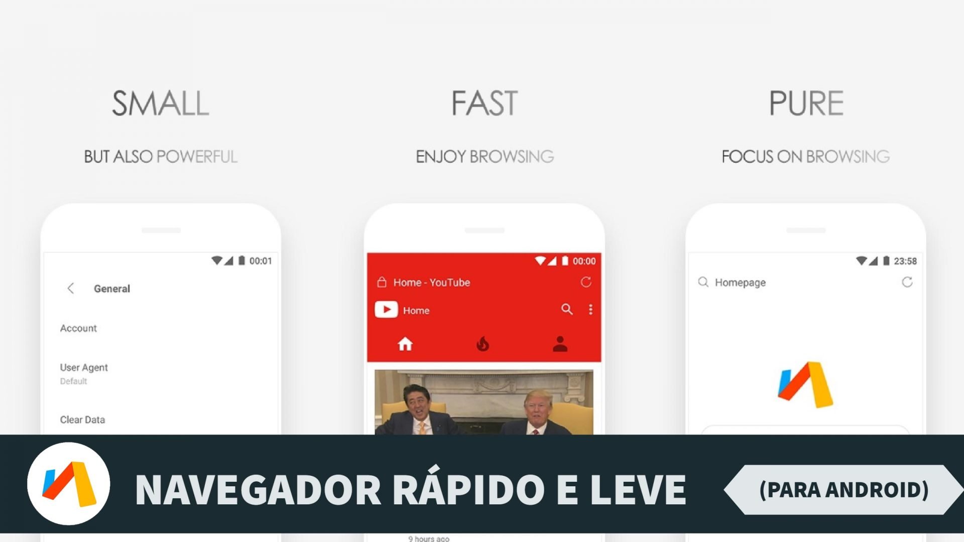 Via Browser Navegador rápido e leve (para Android) com AdBlock Seja Geek