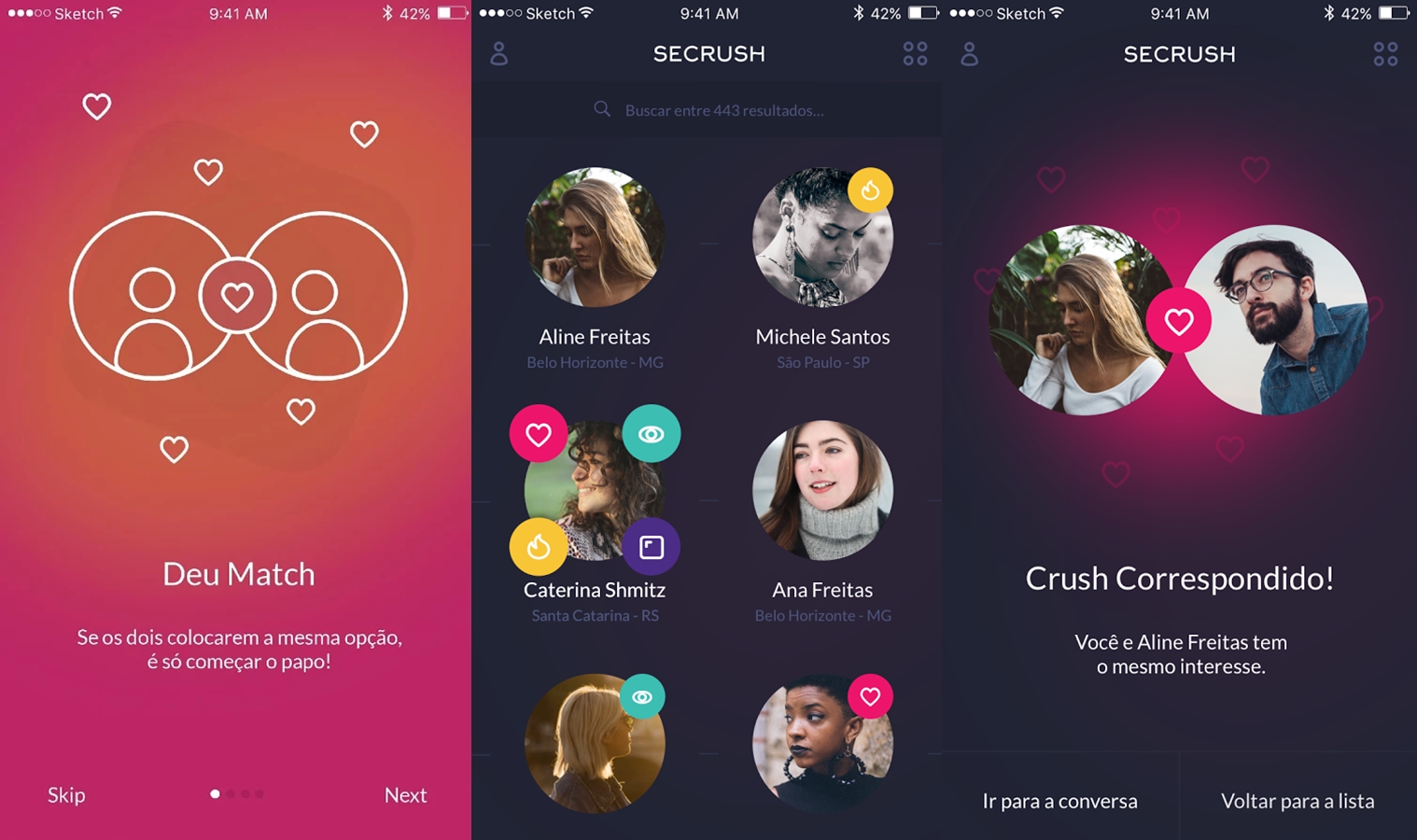 Secrush: O app de relacionamento que te conecta com pessoas conhecidas 1