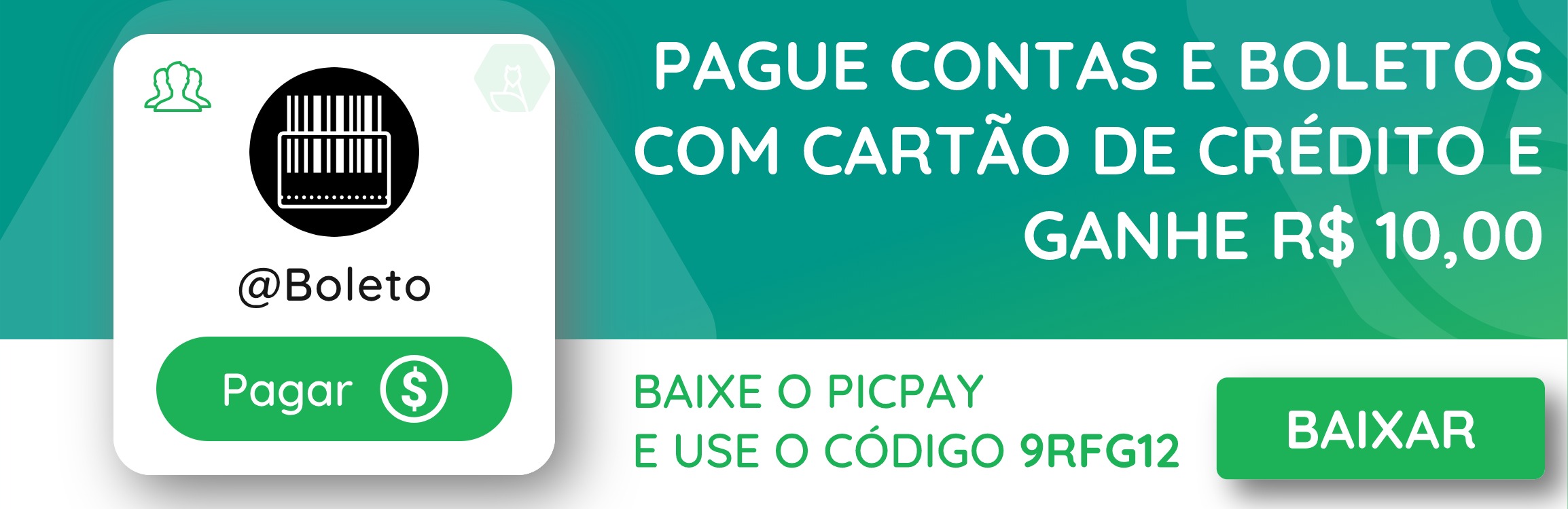 PicPay permite pagar Contas e Boletos com Cartão de crédito 1