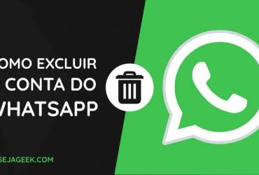 Como excluir a conta do WhatsApp