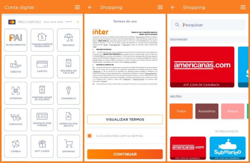 Nova plataforma e-commerce do Banco Inter