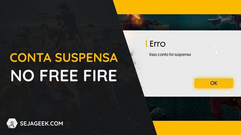 Conta suspensa no Free Fire