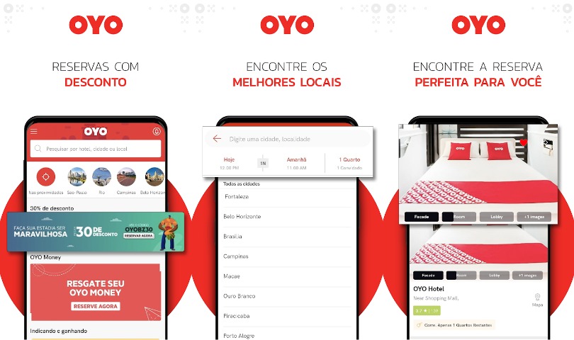 App OYO Reserva de Hotel
