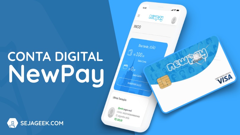 Nova Conta Digital NewPay com Cartão Visa