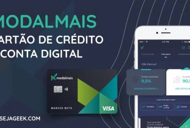 Modalmais oferece Cartão de Crédito e Conta Digital