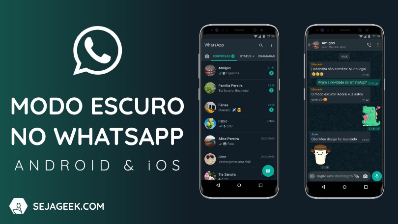 Modo escuro no WhatsApp para Android e iPhone