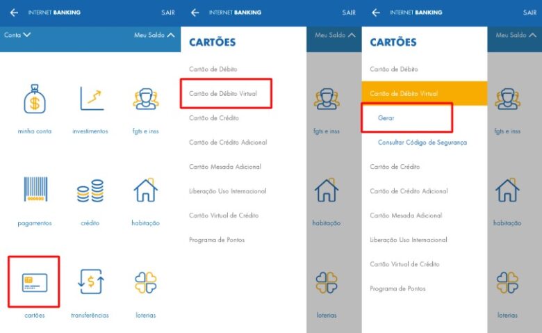 Como gerar um Cartão de Débito Virtual Caixa Seja Geek