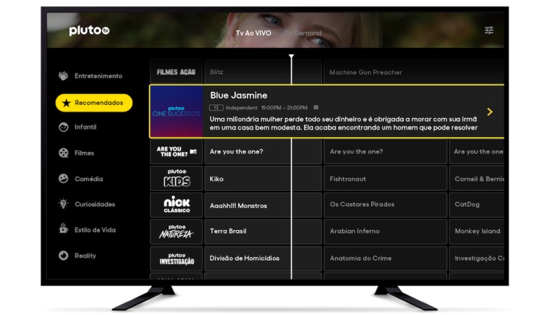 Streaming Pluto TV Chega Ao Brasil Oferecendo TV, Filmes E Séries ...