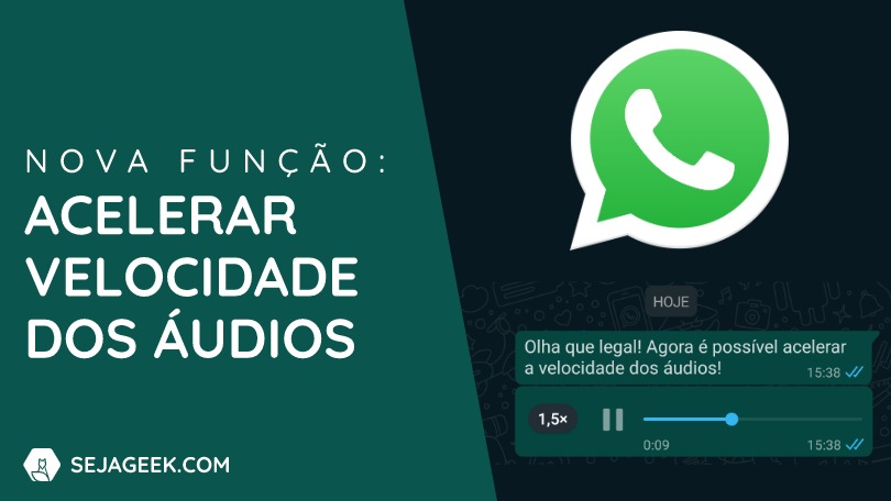 WhatsApp recebe funcao para acelerar velocidade dos audios