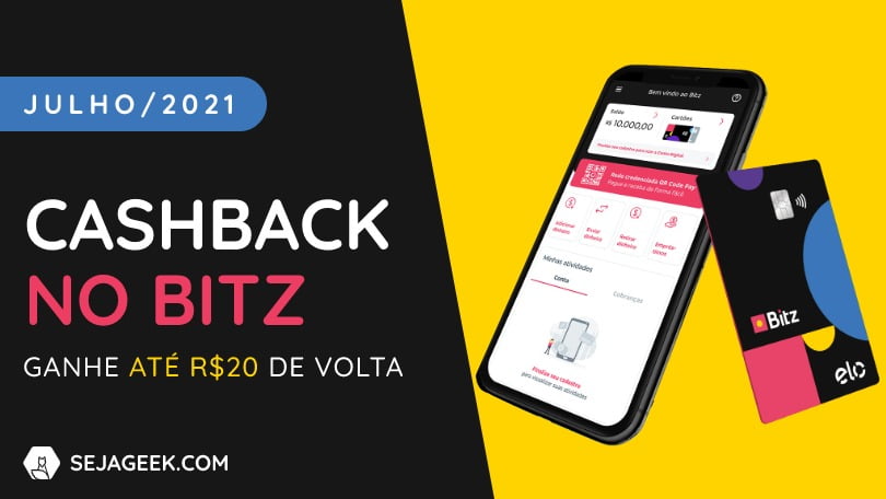 Cashback no Bitz Julho 2021: Ganhe até R$20 de volta