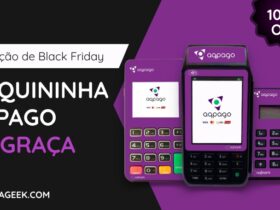 Promocao de Black Friday Maquininha AQPago de graca